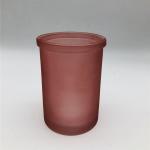 Frosted Red Seven-Piece Set Glass Bathroom Accessories For Home Hotel