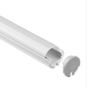 Aluminium Suspended LED Profile Heat Dissipation Round LED Extrusion Anodized