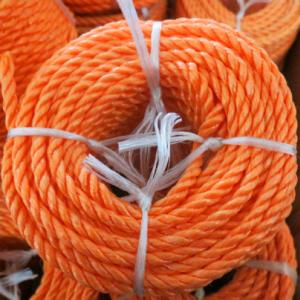 4 Strands Twisted Pp Rope 100m 200m Customized Length Polypropylene Mooring Rope