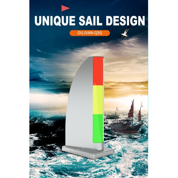 Led Tri Color Warning Light Tower For Sailing Appearance And Circuitry Design