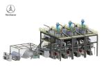 150M/min 4KW Non Woven Fabric Making Machine Spunbonded