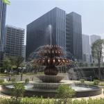 Water Fountain Outdoor Garden Sculptures Stainless Steel Modern Customized