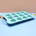 Heat Resistant Non Stick Heart Shaped Silicone Muffin Molds