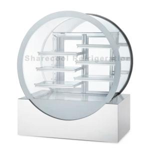 China 1600x680x1600mm Pastry Cake Display Refrigerator With Water Evaporated Pan factory