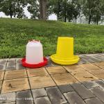 Durable Plastic Animal Feed Buckets Capacity 8 Liters For Farms