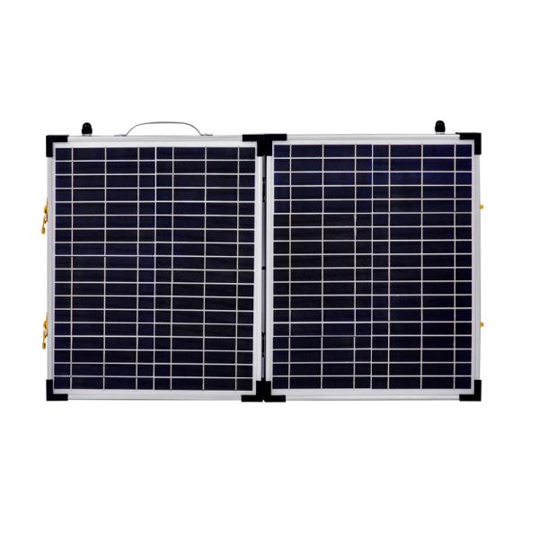 China Antireflective Glass Foldable Solar Panel Monocrystalline Sunpower Black 18V 40W factory