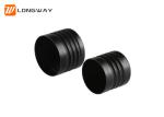 R24 Black Aluminum Bottle Caps For Acceptable Size Plastic Or Glass Bottle