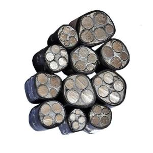 China Aluminum 5 Core XLPE Insulated PVC Jacket Low Voltage Power Cable factory