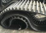 Black Color Dumper Rubber Tracks 700 X 100 X 98 For Morooka / Hitachi