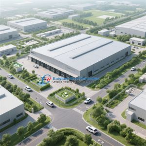 China Prefabricated Steel Frame Structure Prefab Storage Garage Metal Buildings  on sale