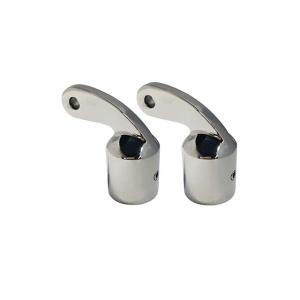 China Mirror Marine Boat Hardware 1 Inch Pair Stainless Steel 316 Bimini Eye End Top Cap factory