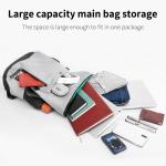 Factory wholesale OEM custom men travel anti theft waterproof fashion black