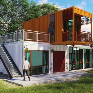 China 20FT Two-Story Modern Flat Pack House Modular Prefabricated Hotel-Style Apartment factory