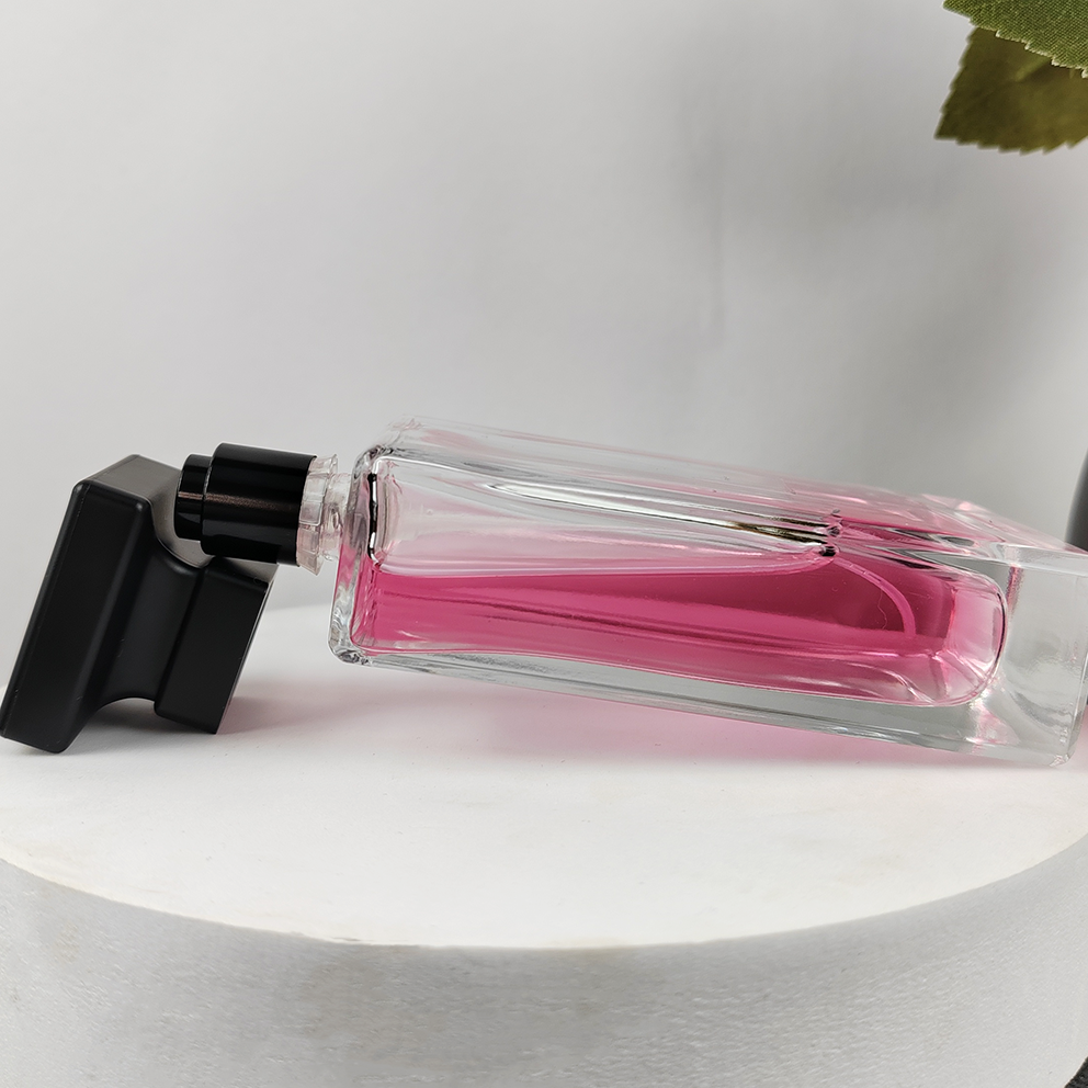 30ml 50ml 100ml Square Spray Bottle Glass Perfume Bottle with Rubber Stopper Sealing Type