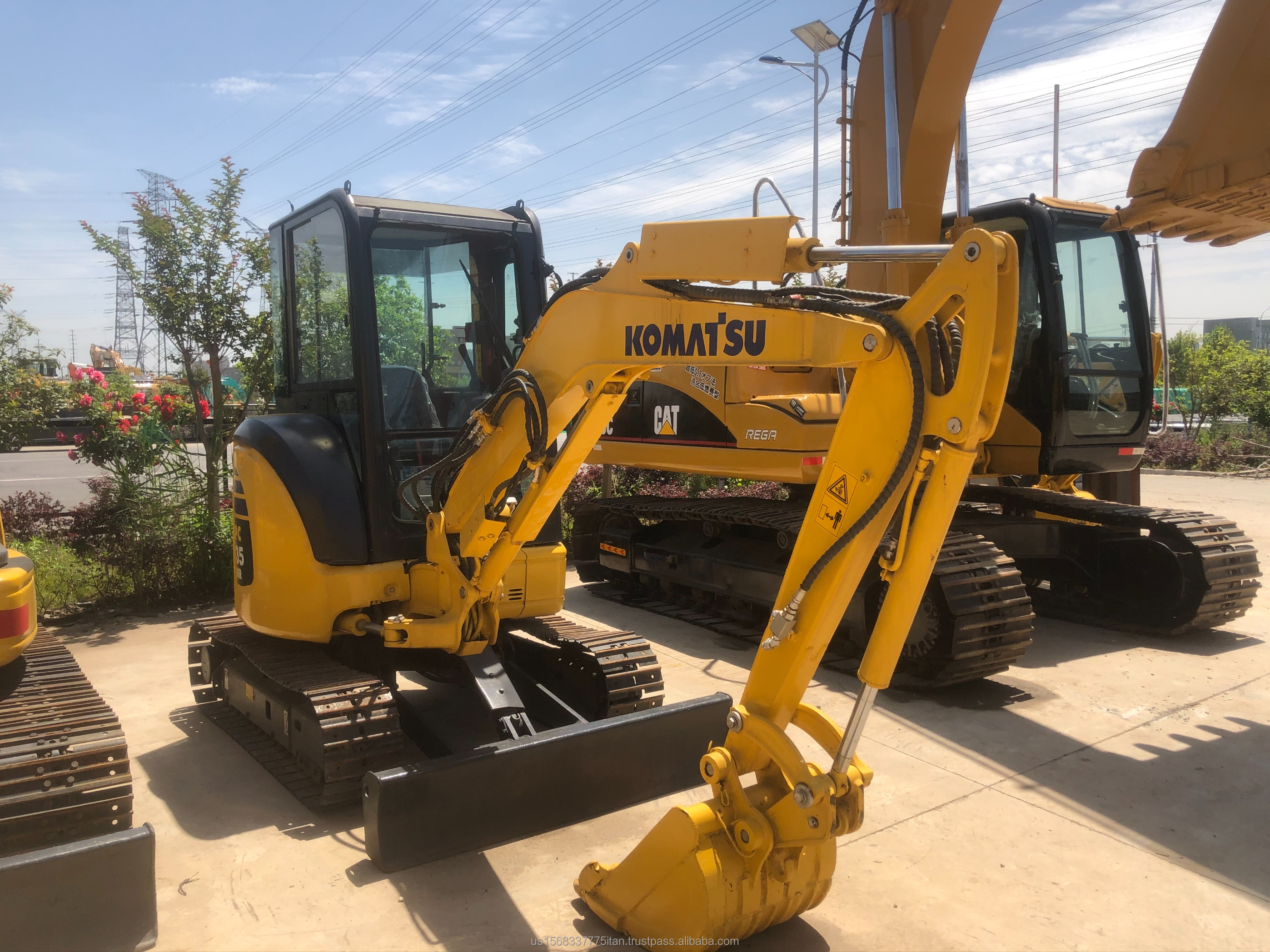 Hydraulic Cylinder Komatsu PC35 Used Excavator 3670 KG Machine Weight Crawler Excavator