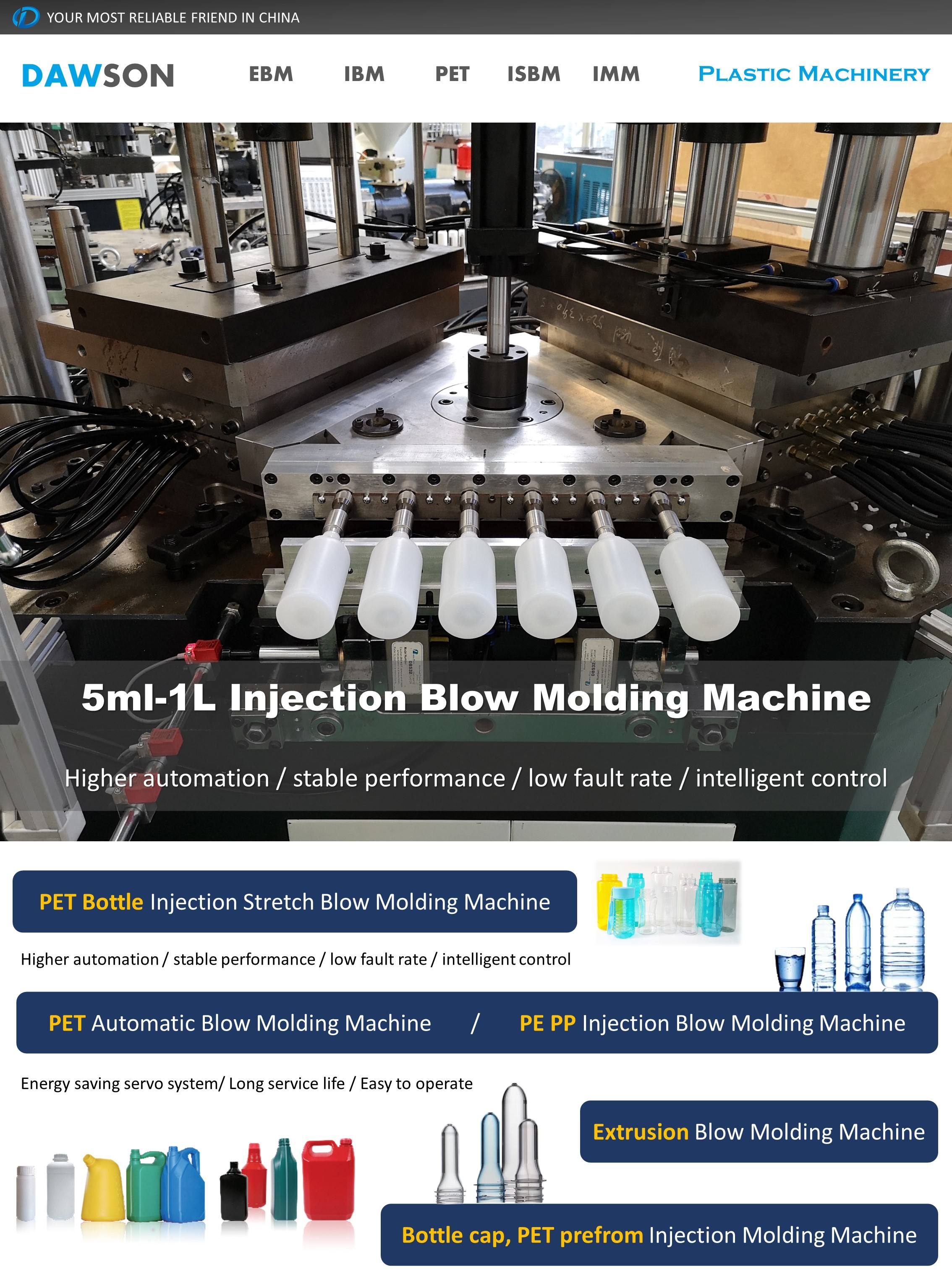 Economic IBM Injection Blow Molding Machine PE PP Shampoo Bottles