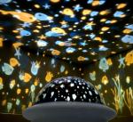 5V 1000mA LED Projector Night Light 151x132mm UFO Shaped For Children