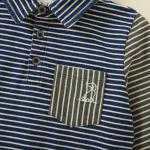 Wholesale baby boy clothing long sleeve 100% cotton polo t-shirt for kids baby