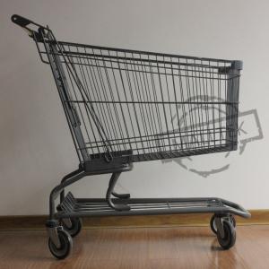 China 140kgs American Style Retail Shopping Trolleys Flat Tube Foot For Supermarket factory