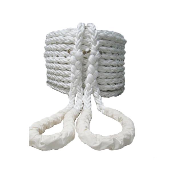 8 Strand Two Splice Eyes Mooring Line Rope PP Multifilament Hawser Wear