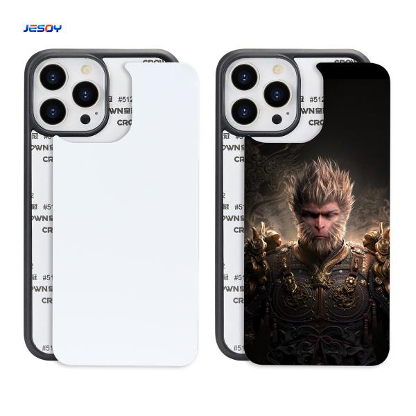 Black / White Shockproof iPhone Cases Customized Sublimation 2D Mobile Cover