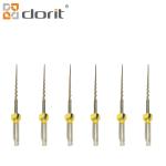 Gold Thermal Dental Endo Files Great Sharpness Nickel Titanium Rotary Endodontic