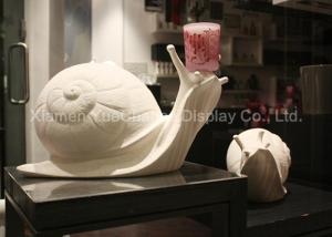 China Oversize Fiberglass Snail Statue Eco Friendly Materials For Shop Decoration factory