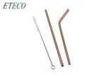 10.5" Long Size Stainless Steel Reusable Straws Water Drinking Sturdy