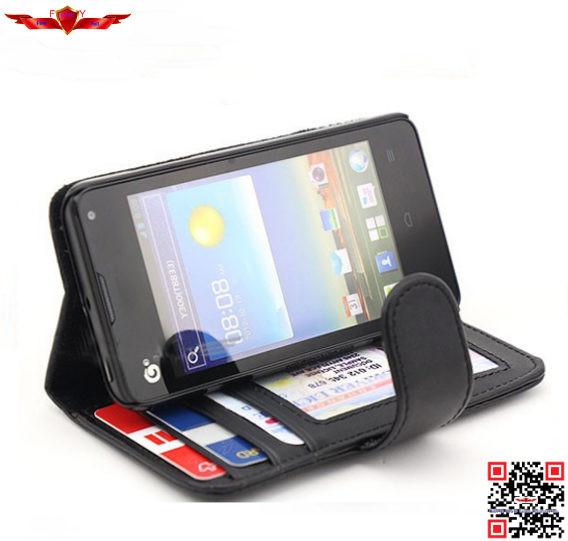 New Durable Dirtproof/Shockproof PU Flip Leather Cover Case For HUAWEI Ascend
