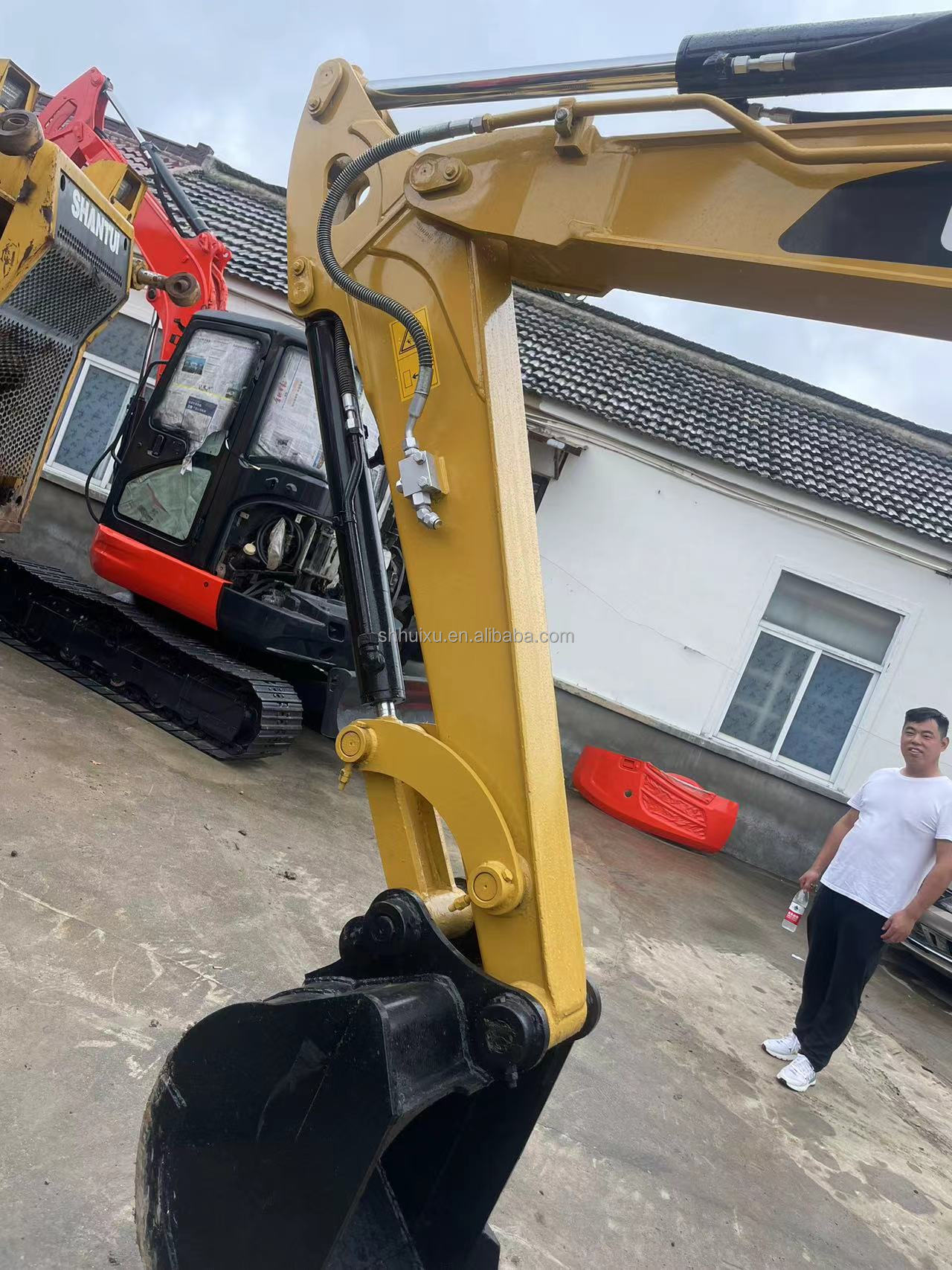 yellow paint original color used mini excavator used cat305.5e for sale