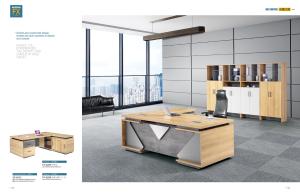 China Melamine Faced Chipboard Office Workstation Desk ISO14001 BV SGS factory
