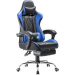 Customized Color Ergonomic Video Game Chair with Footrest and Massage Lumbar