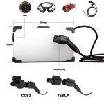 15KW / 20KW Portable DC Fast Charging Stations EV Charger CCS / Tesla / CHAdeMO