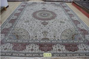 China Handmade Handknotted Persian Silk Carpet and Rug factory