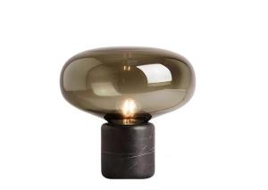 China Bedside Manufacturers Table Lamp Restaurant Nordic Smoky Glass Balls Table Lamp factory