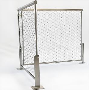 China Durable Architectural Stainless Steel Cable Mesh Netting Buckle Weave Type factory