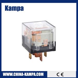 40A/60A/80A 12v 5PINS DPDT transparent electric auto relay with lamp