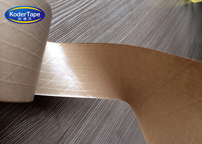 Brown Kraft Tape Paper Fiber Glass Gum Tape With Max Length Of 1500M