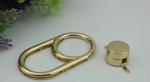 New style luxury bag accessories hardware light gold metal twist locks