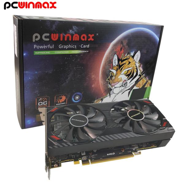 China PCWINMAX Radeon RX 5500 XT Graphics Card 8GB GDDR6 128bit HD 2XDP PCI Express 4.0X8 Dual Fan factory