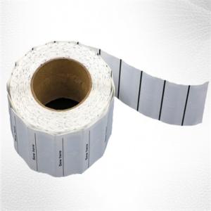 China White Woven Clothing Sew EAS Hard Tag , 58KHz AM Label Roll factory