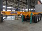 Suspension Leaf-spring/Air Suspension Tri-axle Skeleton Trailer for Container