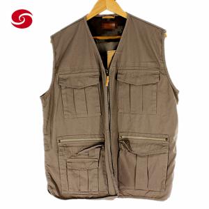 China Men′s Multi Pockets Cargo Vest Waistcoat Fishing Vest Jacket for Climbing Hiking factory