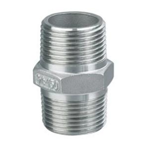 China 1/4''-4.0'' Sanitary Stainless Steel Male Hex Nipple Fitting for Casting Applications factory