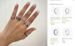 Wishbone Tiara 925 Sterling Silver Rings with Clear Cubic Zirconia