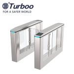Wide Lane Turnstile 1100mm 30w SUS304 Swing Barrier Gate RFID Card For Handicap