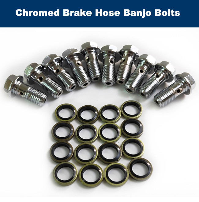 Corrosion Resistant Brake Hose Banjo Bolt M10 23mm Hydraulic Banjo Fittings