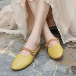 HZM019 Slippers, Women'S Literary Temperament, Flat-Bottomed, Versatile, Soft