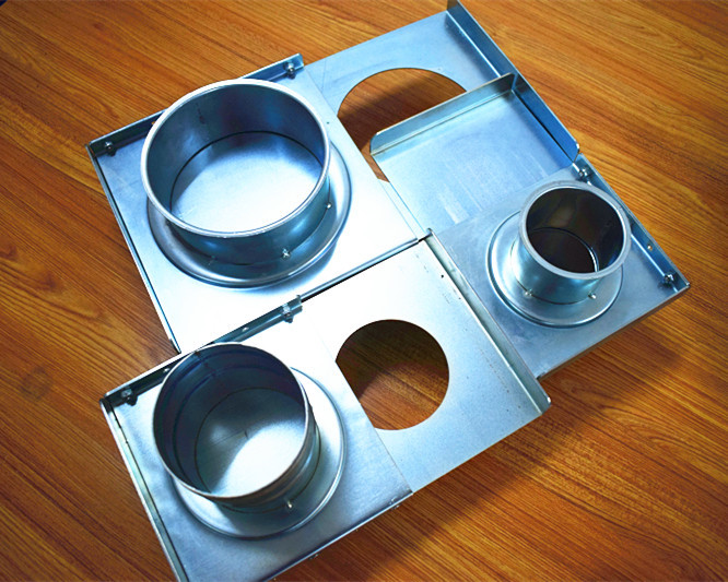 Metal Ductwork Blast Gate Zone Control Dampers Manual 140mm Diameter