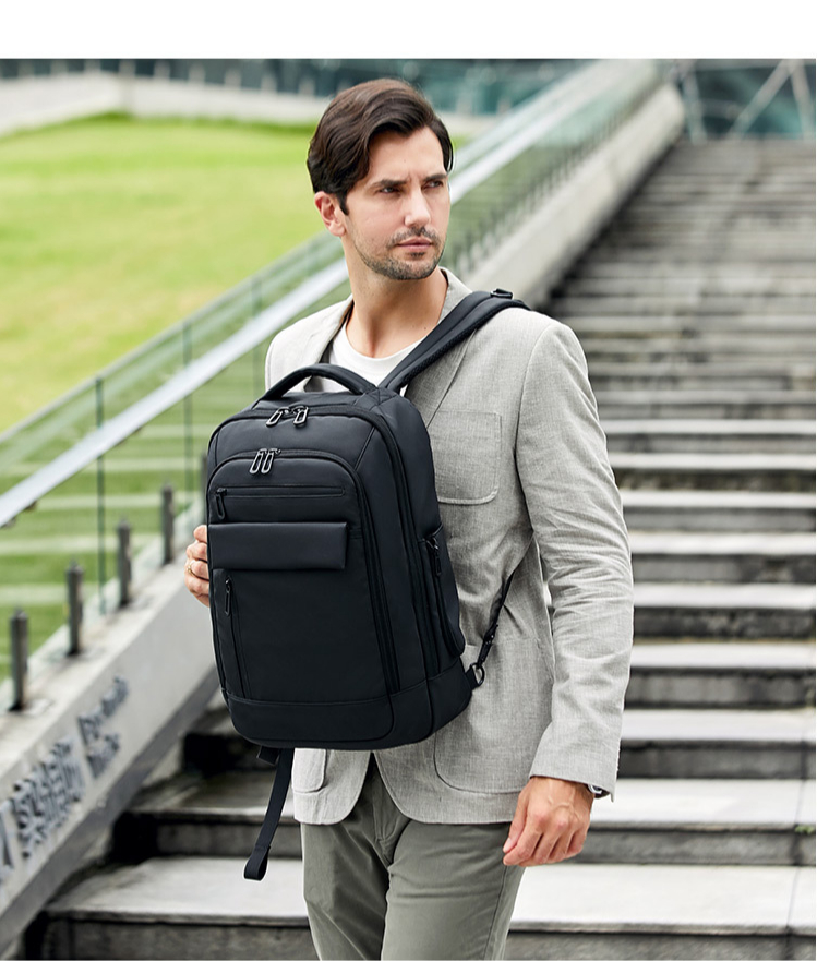 Anti Theft Waterproof 36 Litre Business Travel Backpack Polyester Lining